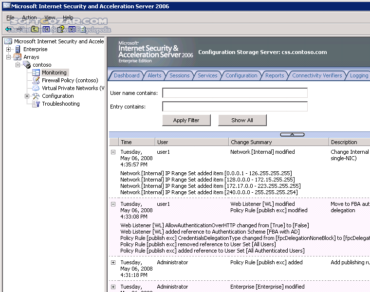 Microsoft ISA Server 2006 Enterprise Standard Edition SP1 تصاویر نرم افزار  - سافت گذر
