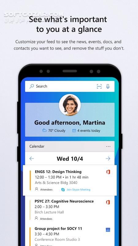 دانلود Microsoft Launcher 6.240902.0.1158141 For Android +5.1 - دانلود لانچر مایکروسافت برای اندروید - سافت گذر