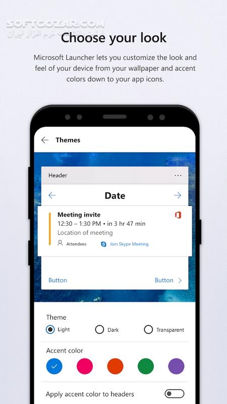 دانلود Microsoft Launcher 6.240902.0.1158141 For Android +5.1 - دانلود لانچر مایکروسافت برای اندروید - سافت گذر
