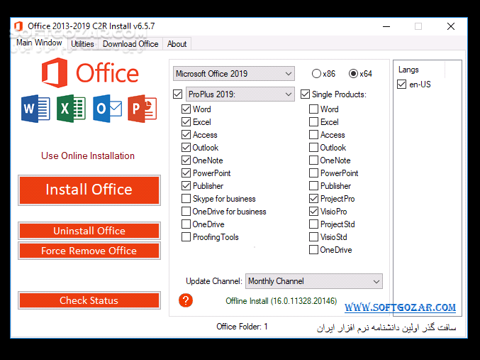 دانلود Office 2019 Pro Plus 2503 Build 18623.20156 Retail April 2025 - دانلود آفیس 2019 - سافت گذر