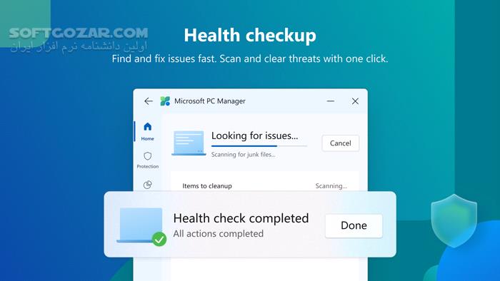 دانلود Microsoft PC Manager 3.8.10.0 - دانلود بهینه سازی ویندوز - سافت گذر