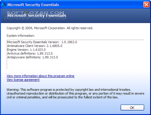 دانلود Microsoft Security Essentials 4.10.209.0 Final x86/x64 - دانلود آنتی ویروس مایکروسافت سکوریتی اسنشال - سافت گذر
