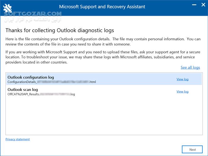 دانلود Microsoft Support and Recovery Assistant 17.01.2176.000 - دانلود رفع مشکلات ویندوز - سافت گذر