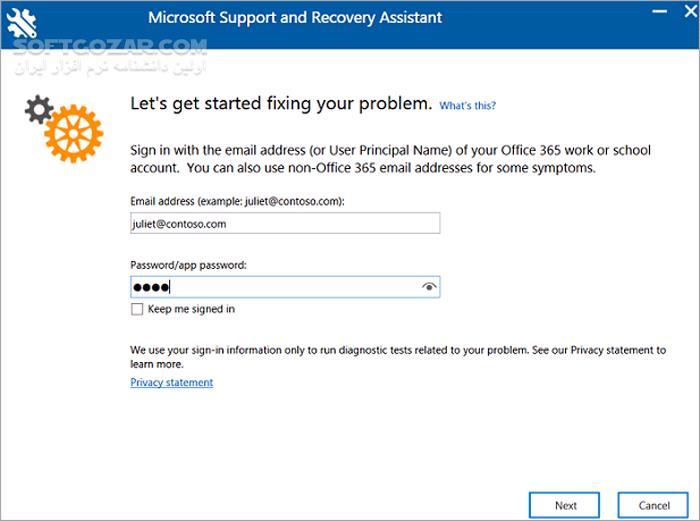دانلود Microsoft Support and Recovery Assistant 17.01.2176.000 - دانلود رفع مشکلات ویندوز - سافت گذر