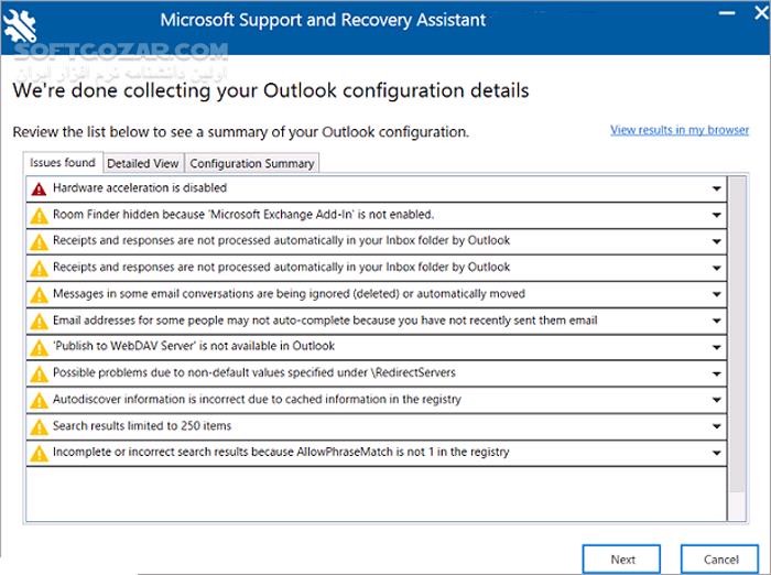 دانلود Microsoft Support and Recovery Assistant 17.01.2176.000 - دانلود رفع مشکلات ویندوز - سافت گذر