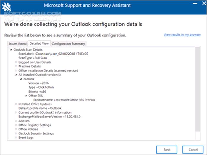 دانلود Microsoft Support and Recovery Assistant 17.01.2176.000 - دانلود رفع مشکلات ویندوز - سافت گذر