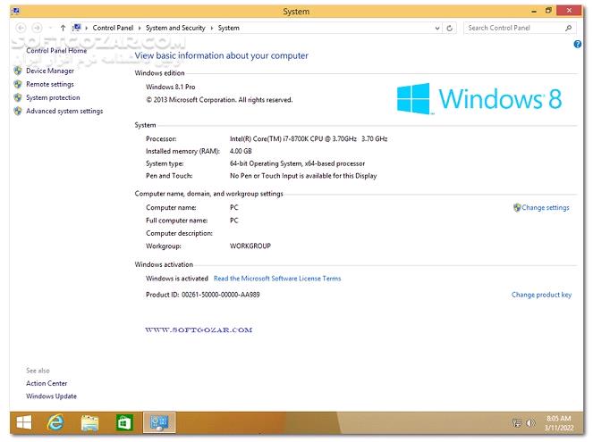 دانلود Windows 8.1 Pro/Enterprise January 2023 - دانلود ویندوز 8.1 - سافت گذر