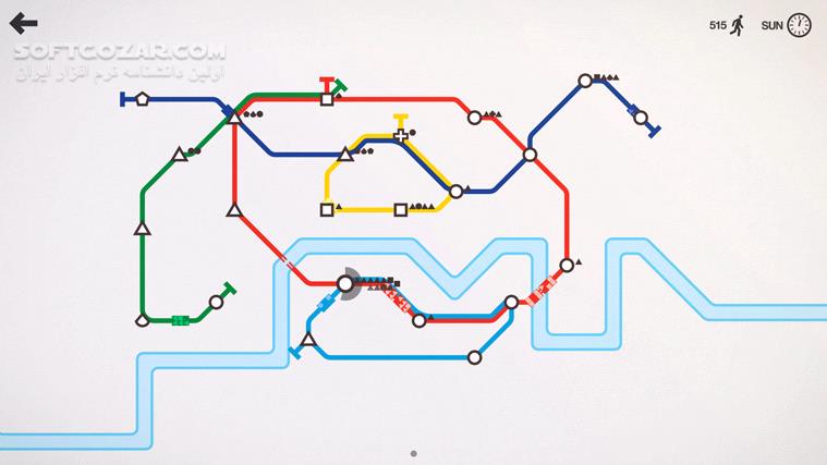 دانلود Mini Metro - دانلود بازی مینی مترو | شبیه‌ساز طراحی خطوط مترو - سافت گذر