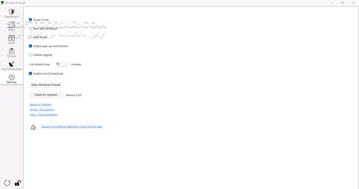 دانلود Minimal Firewall 2.4.3 - دانلود فایروال ویندوز - سافت گذر