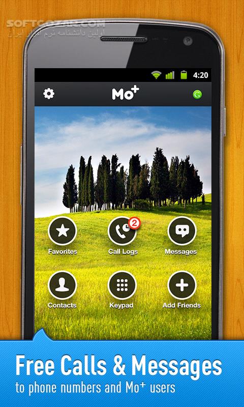 دانلود Mo+ 2.3.7 for Android +2.3 - دانلود تماس و پیام رایگان اینترنتی برای اندروید - سافت گذر