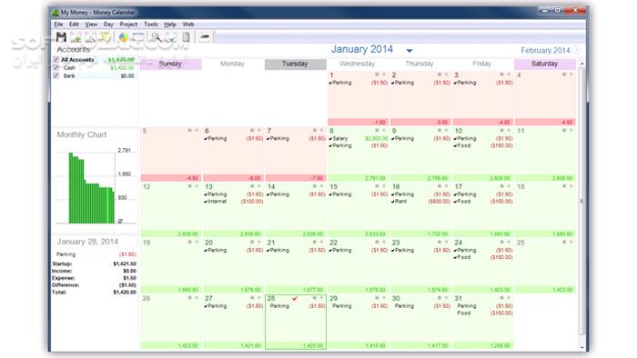 دانلود Money Calendar 6.3.2023.108 - دانلود مدیریت مالی - سافت گذر