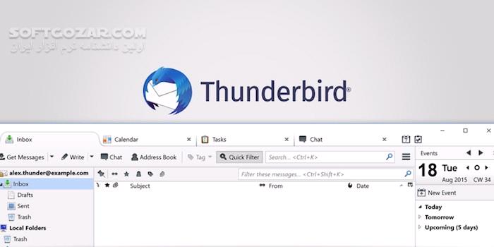 Mozilla Thunderbird 102 12 0 Win Mac Linux Portable تصاویر نرم افزار  - سافت گذر