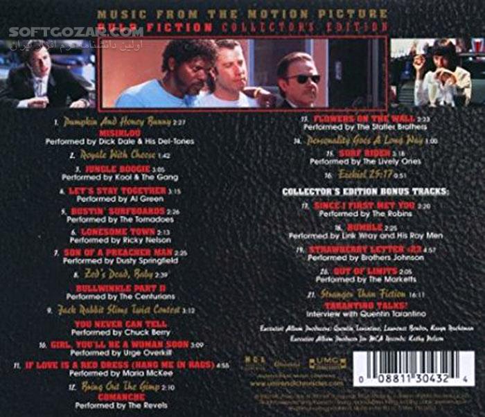 دانلود Music from the Motion Picture Pulp Fiction - دانلود موسیقی فیلم پالپ فیکشن - سافت گذر