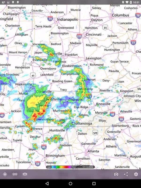دانلود MyRadar Weather Radar Pro 8.58.1 For Android +8.0 - دانلود برنامه هواشناسی رادار برای اندروید - سافت گذر