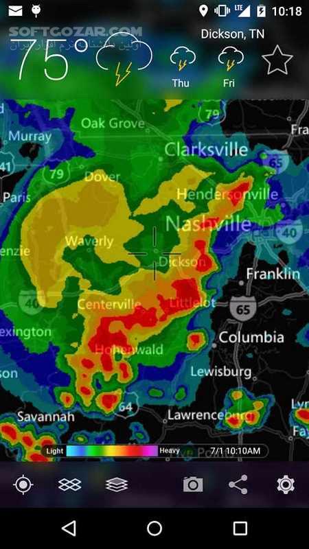 دانلود MyRadar Weather Radar Pro 8.58.1 For Android +8.0 - دانلود برنامه هواشناسی رادار برای اندروید - سافت گذر