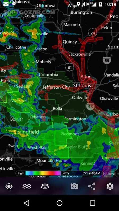 دانلود MyRadar Weather Radar Pro 8.58.1 For Android +8.0 - دانلود برنامه هواشناسی رادار برای اندروید - سافت گذر