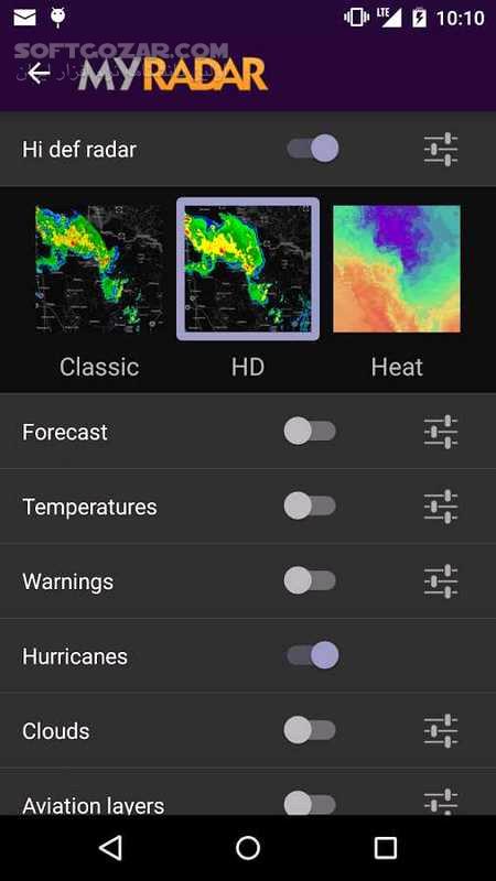 دانلود MyRadar Weather Radar Pro 8.58.1 For Android +8.0 - دانلود برنامه هواشناسی رادار برای اندروید - سافت گذر