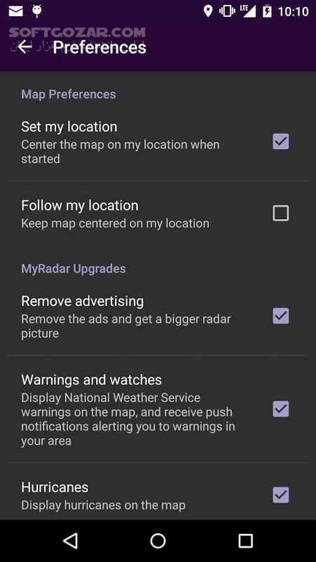 دانلود MyRadar Weather Radar Pro 8.58.1 For Android +8.0 - دانلود برنامه هواشناسی رادار برای اندروید - سافت گذر