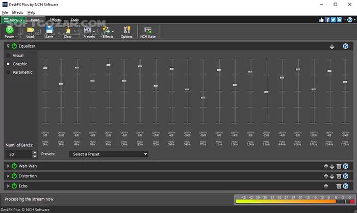 دانلود NCH DeskFX Audio Enhancer Plus 6.08 - دانلود تنظیم صدا - سافت گذر