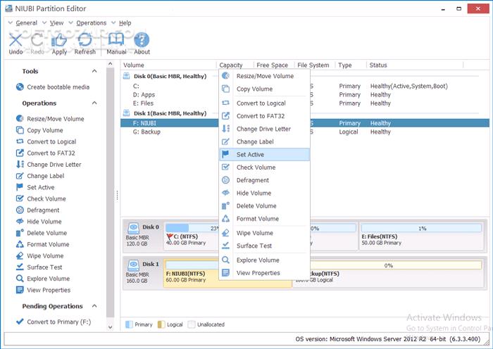 دانلود NIUBI Partition Editor 10.2.0 Technician + WinPE ISO - دانلود مدیریت هارد دیسک - سافت گذر