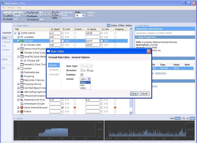 دانلود NetLimiter Pro 5.3.19 Full - دانلود کنترل و مدیریت ترافیک شبکه نت لیمیتر - سافت گذر