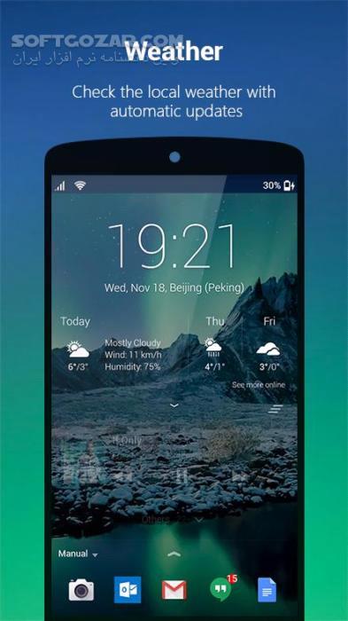 دانلود Next Lock Screen 3.11.5 for Android +4.1 - دانلود قفل صفحه نمایش مایکروسافت برای اندروید - سافت گذر