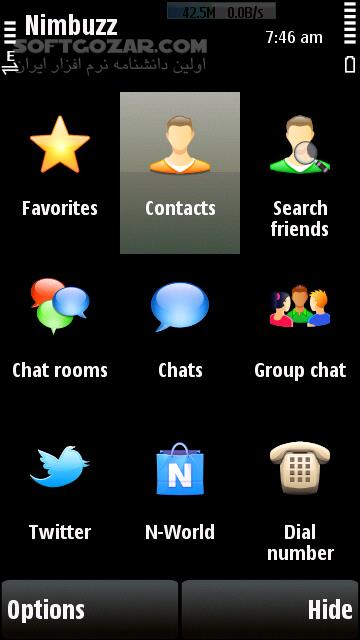 Nimbuzz Messenger 7 1 0 Android Symbian Java تصاویر نرم افزار  - سافت گذر
