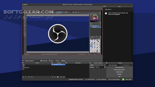 دانلود OBS Studio 31.0.0 Win/Mac/Linux + Portable - دانلود استریم زنده - سافت گذر