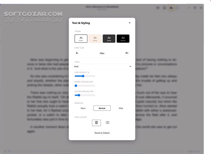 دانلود Obsidian Ebook Reader Premium 2.0.0 - دانلود کتابخوان برای ویندوز - سافت گذر