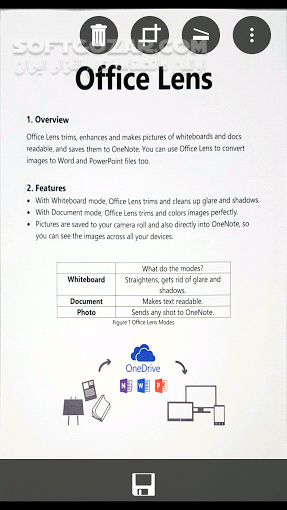 دانلود Office Lens 16.0.17425.20158 for Android +4.4 - دانلود اسکنر آفیس لنز برای اندروید - سافت گذر