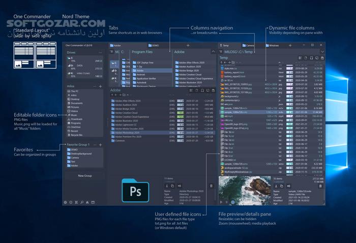 دانلود OneCommander Pro 3.68.1 - دانلود فایل منیجر برای ویندوز - سافت گذر