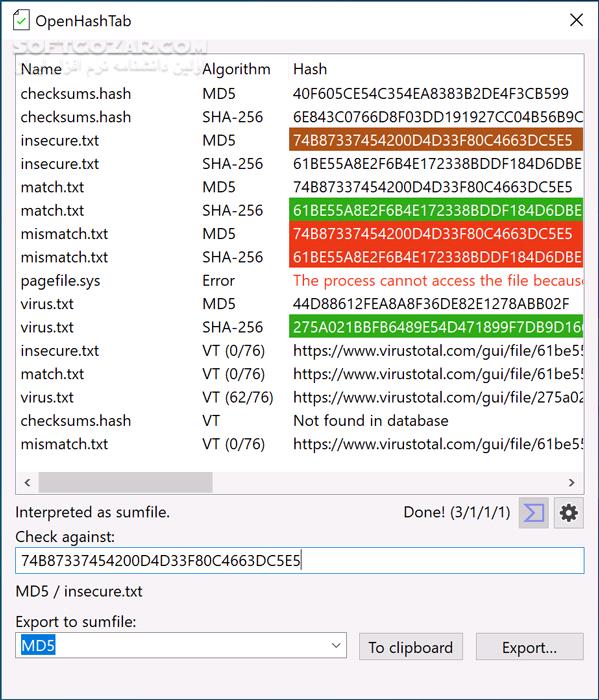 دانلود OpenHashTab 3.0.5 - دانلود هش فایل ویندوز - سافت گذر