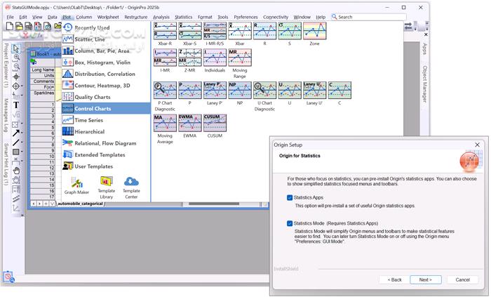 دانلود OriginLab OriginPro 2025b v10.2.5.212 (x64) - دانلود تحلیل عددی داده‌ها و ترسیم نمودارهای علمی دوبعدی و سه‌بعدی - سافت گذر