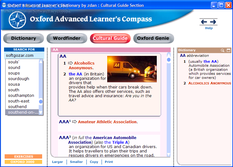 دانلود Oxford Advanced Learner’s Dictionary 8th Edition 2010 + Portable - دانلود ویرایش هشتم دیکشنری انگلیسی به انگلیسی و معتبر اکسفورد (نسخه پیشرفته) - سافت گذر