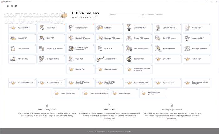 دانلود PDF24 Creator 11.24.0 - دانلود ایجاد و ویرایش فایل‌های پی‌دی‌اف - سافت گذر