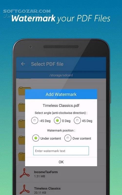 دانلود PDF Converter & PDF Editor 6.11 for Android +2.3 - دانلود پی دی اف کانورتر برای اندروید - سافت گذر