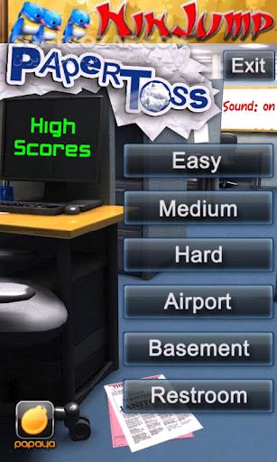 دانلود Paper Toss 1 v1.2.1 / 2  v1.0.1 /  2015 v1.2 for Android +2.3 - دانلود پرتاب کاغذ برای اندروید - سافت گذر