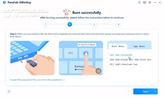 دانلود PassFab 4WinKey 8.4.1 - دانلود بازیابی پسورد ویندوز - سافت گذر