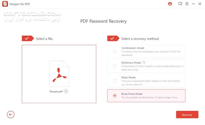 دانلود Passper for PDF 3.9.3.1 - دانلود باز کردن قفل فایل‌های پی‌دی‌اف - سافت گذر