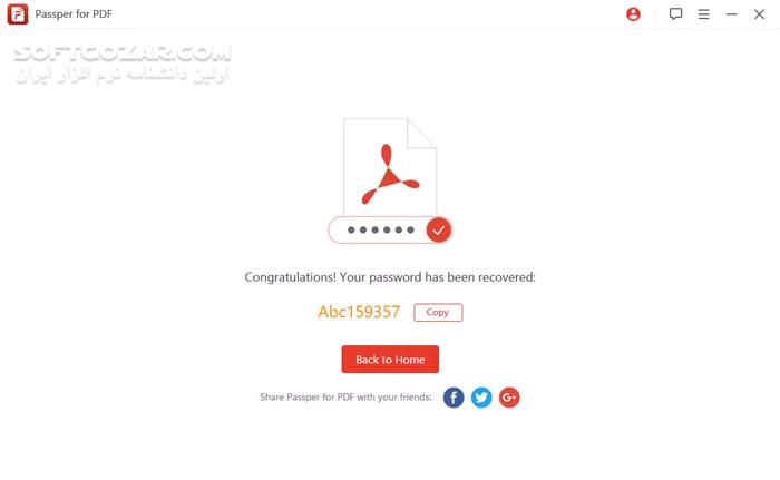 دانلود Passper for PDF 3.9.3.1 - دانلود باز کردن قفل فایل‌های پی‌دی‌اف - سافت گذر