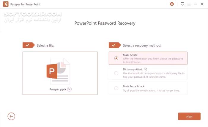 دانلود Passper for PowerPoint 3.9.3.1 - دانلود باز کردن قفل فایل های پاورپوینت - سافت گذر