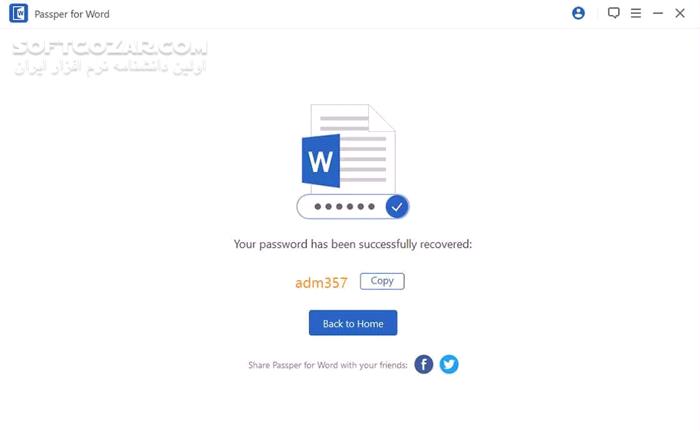 دانلود Passper for Word 3.9.3.1 - دانلود باز کردن قفل فایل های ورد - سافت گذر