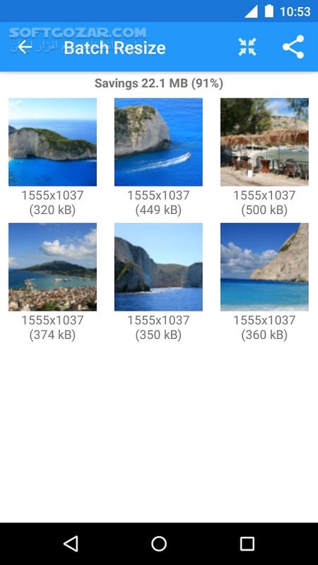 دانلود Photo & Picture Resizer 1.0.314 Final For Android +4.0.3 - دانلود تغییر اندازه و رزلوشن تصاویر برای اندروید - سافت گذر
