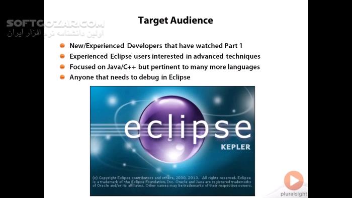 دانلود Pluralsight - The Eclipse Guided Tour - Part 1 and Part 2 - دانلود فیلم آموزش کار با محیط توسعه نرم‌افزاری اکلیپس - سافت گذر