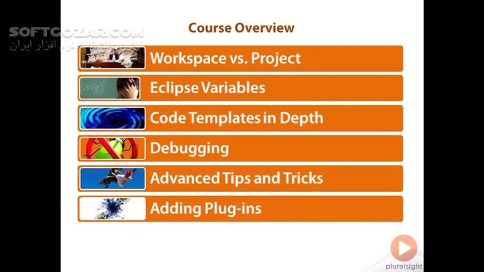 دانلود Pluralsight - The Eclipse Guided Tour - Part 1 and Part 2 - دانلود فیلم آموزش کار با محیط توسعه نرم‌افزاری اکلیپس - سافت گذر