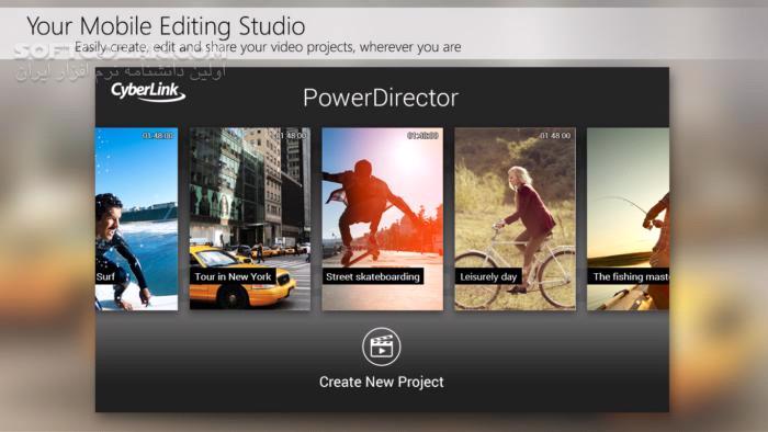 دانلود PowerDirector – Video Editor FULL 15.0.2 for Android +5.0 - دانلود ویرایش فیلم برای اندروید - سافت گذر