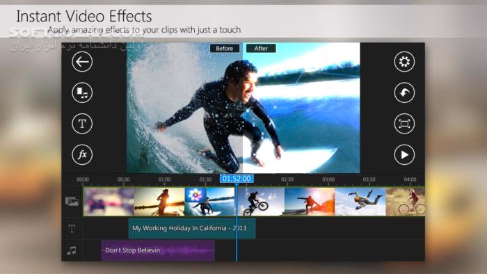 دانلود PowerDirector – Video Editor FULL 15.0.2 for Android +5.0 - دانلود ویرایش فیلم برای اندروید - سافت گذر