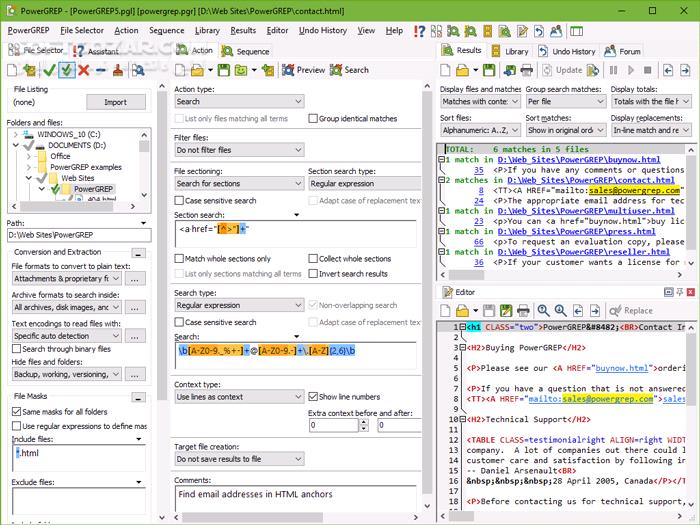 دانلود PowerGREP 5.3.3 - دانلود جستجوی پیشرفته - سافت گذر