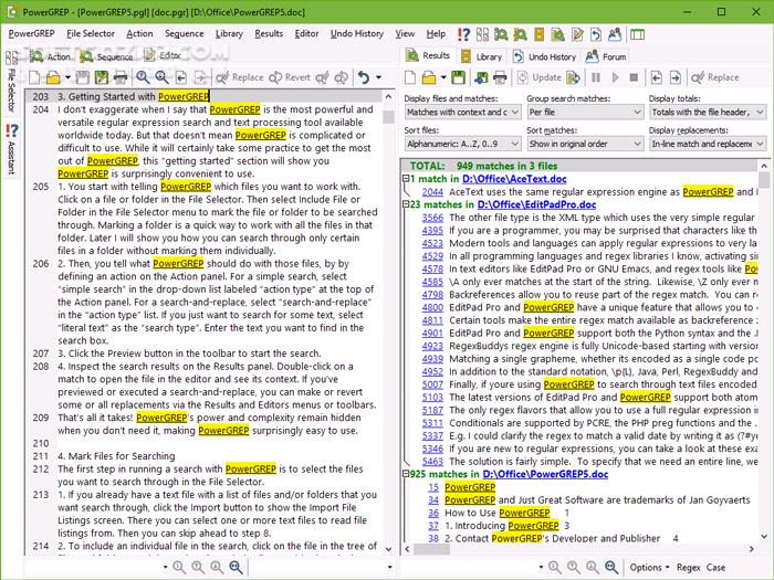 دانلود PowerGREP 5.3.3 - دانلود جستجوی پیشرفته - سافت گذر