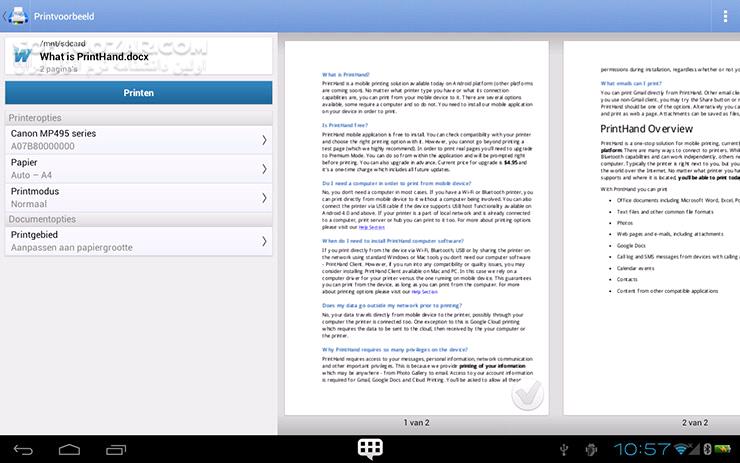 دانلود PrintHand Mobile Print Premium 13.6.1 for Android +2.1 - دانلود برنامه پرینت برای اندروید - سافت گذر